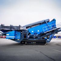 Mobile Brechanlage mit Vibrationssieb, Mobiles Vibrationssieb zum Verkauf