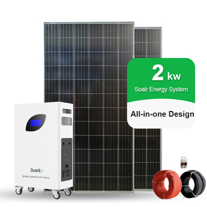 2kw hoàn chỉnh năng lượng mặt trời hệ thống trạm năng lượng mặt trời <span class=keywords><strong>Kit</strong></span> tất cả-trong-một năng lượng mặt trời Máy phát điện 25. 6v100ah LiFePO4 pin lithium - Product Image 3