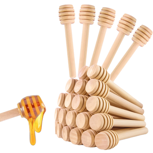 Pink Star Wood Spoon with Long Handle Cute Girl Heart -Design Small Size for Yogurt Dessert & Espresso Twisted Sweet Soup - Product Image 1