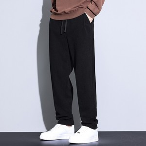 Pantaloni Dritti da <span class=keywords><strong>Uomo</strong></span> in Tessuto Waffle, Sottili Estivi, Casual Elasticizzati, Stile Sportivo Giovanile Americano di Tendenza - Product Image 4