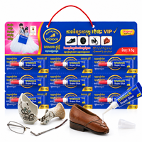 Super Glue Cyanoacrylate Adhésif 3.5g Sous Blister – Colle Liquide à Prise Rapide pour Céramique, Verre, Métal, Caoutchouc, Réparation de Chaussures – Vente en Gros
