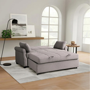 European Style Soft Modular <strong>Sofa</strong> Set Linen Living Room Single <strong>Sofa</strong> <strong>Bed</strong> Gray Convertible <strong>Sleeper</strong> <strong>Sofas</strong> Couch <strong>Bed</strong> for Wholesale - Product Image 6