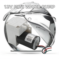 Pompa Air Diafragma Mikro JSG DC PUMP Compact 12V Tekanan Tinggi 3.5bar 7-16W Motor Mini Tanpa Sikat 20L/menit Aliran Minuman OEM