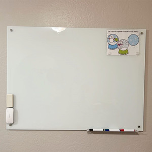 Pizarra Blanca de 4x8, Pizarra de Escritura Blanca y <span class=keywords><strong>Negra</strong></span> para Niños, Pizarra Magnética de Vidrio para Aula - Product Image 4