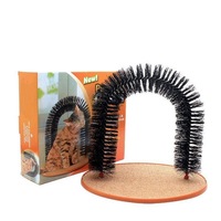 Nouvelle Arche pour Chat Pliable Multifonctionnelle de Luxe, Jouet, Griffoir, Masseur Anti-Démangeaisons, Appareil de Toilettage pour Animaux, en Carton