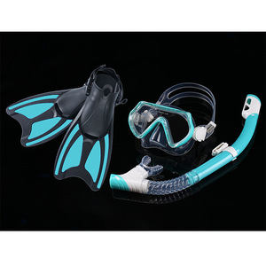Set de Máscara, Snorkel y Aletas de Buceo para Niños, Talla XS, Color Azul, Material TPRPP, Equipo de Natación - Product Image 1