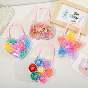 Élastiques à <span class=keywords><strong>cheveux</strong></span> jetables pour enfants, petits, colorés, haute élasticité, design macaron, adaptés aux bébés, n'abîment pas les <span class=keywords><strong>cheveux</strong></span> - Product Image 1