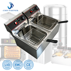 Friteuse modulaire haute capacité 11L+11L à chauffage rapide pour frites et poulet, garantissant une utilisation sécurisée dans les cuisines dynamiques - Product Image 2