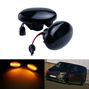 Luz indicadora lateral LED ámbar para Benz Smart W450 W452 Mercedes <span class=keywords><strong>Vito</strong></span> W639 03-14 W447 Citan W415 luz de señal de giro lateral - Product Image 2