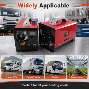Chauffage de stationnement diesel tout-en-un Toolbox 8-10kW 12V 24V <span class=keywords><strong>avec</strong></span> interrupteur automatique, portable pour camion, camping-car, cabine, télécommande LCD - Product Image 4