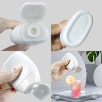 Contenant en plastique de 40 ml HEPE, petite bouteille blanche unique en HDPE à presser pour sauce tomate/ketchup/mayonnaise/miel/améliorant d'eau