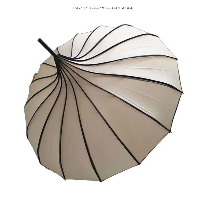 Payung princess retro wanita, tampilan tingkat tinggi tahan angin dan tahan hujan di lapangan Eropa