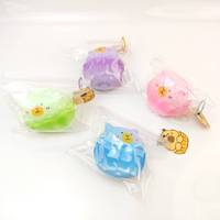 Jouet anti-stress Capybara mignon à rebond lent, texture pâte PU super douce, balle à presser pour enfants 5CM, vente en gros en boîte