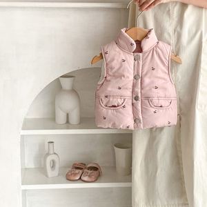 Engepapa – Nouvelle veste matelassée en coton pour bébés filles, <span class=keywords><strong>gilet</strong></span> sans manches pour nourrissons et tout-petits, vêtements pour bébés filles automne-hiver - Product Image 1