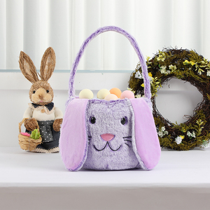 Wholesale Custom Party Decor <strong>Gift</strong> Egg Buckets Sublimation Plush Bunny Bags Super Soft <strong>Easter</strong> <strong>Baskets</strong> - Product Image 6