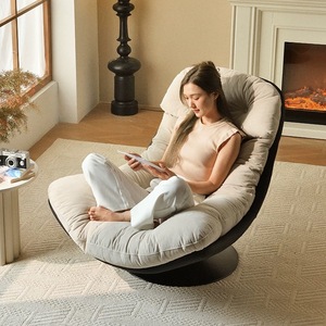 Ghế sofa xoay đơn hiện đại cao cấp, ghế thư giãn, ghế lười, nội thất phòng khách, phòng ngủ, đồ nội thất thoải mái, xoay 360 độ, dùng cho khách sạn - Product Image 2