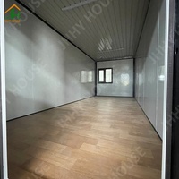 Maison conteneur pliable 20 pieds 40 pieds à prix abordable, écologique, résistante aux tremblements de terre, design moderne, maison préfabriquée pour camping et chantier temporaire