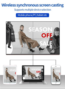 Full HD Video tường quảng cáo Màn hình hiển thị sexy <span class=keywords><strong>LCD</strong></span> kỹ thuật số biển cho trung tâm mua sắm tàu điện ngầm video tường điều khiển bao gồm - Product Image 5