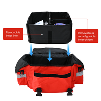 Sac à dos de premiers secours en tissu Oxford imperméable certifié CE, grand format, pour survie en extérieur, personnalisable, sac de secours d'urgence à bandoulière
