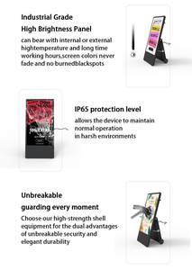 Ngoài trời di động LCD bảng quảng cáo hiển thị quảng cáo kỹ thuật số màn hình LCD màn hình <span class=keywords><strong>Battery</strong></span> <span class=keywords><strong>Powered</strong></span> xách tay hiển thị - Product Image 4