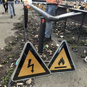 <span class=keywords><strong>Plaque</strong></span> en aluminium Panneau d'avertissement routier Panneau d'avertissement <span class=keywords><strong>de</strong></span> danger <span class=keywords><strong>de</strong></span> foudre réfléchissant - Product Image 2