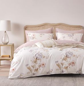 <b>Queen</b> King Size Cotton Bed <b>Sheet</b> Set Wholesale Printed 200TC Duvet Cover Bedding Linen Set - Product Image 1