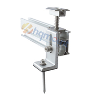 Pièces de montage solaire en forme de L pour panneaux photovoltaïques AL6005 T5, assemblage de pieds en L avec boulon de suspension SUS304 pour différents types de toits métalliques, accessoires solaires