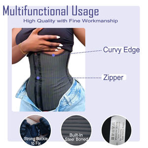 Corset BBL Désossé Acier Vente en Gros Entraîneur de Taille en <span class=keywords><strong>Latex</strong></span> Amincissant le Corps Shaper Ceinture de Sablier Colombienne Cinturilla Reductora - Product Image 4