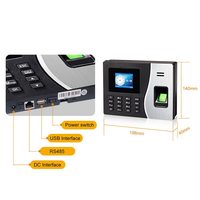 Sistema de Control de Asistencia Biométrico Timy TM20 con Huella Dactilar, Reconocimiento Facial/Venoso, Capacidad para 3000 Huellas Dactilares/Tarjetas, Pantalla LCD de 2.8'', 4G
