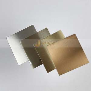 Plaque en acier inoxydable M58 304, finition brossée décorative n°4, colorée, norme JIS, épaisseur personnalisable, pliage, découpe - Product Image 2