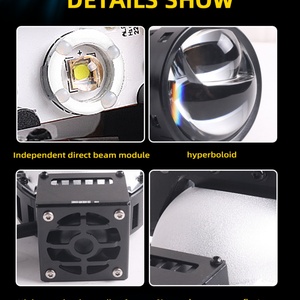 Aftermarket A11MAX 3 Inch 73w Bi Led <b>Projector</b> Headlights Bi Led Lens <b>Lighting</b> for toyota bmw honda - Product Image 4