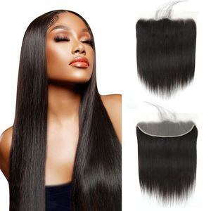 Cabello Humano Virgen Remy Tejido a Mano con Cierre Frontal de Encaje Transparente HD 13x4, Color Negro Natural, Peluca al por Mayor - Product Image 6