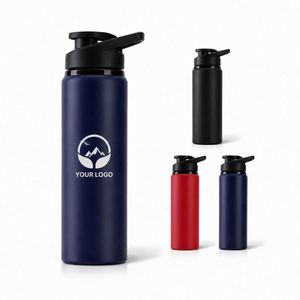 Wholesale Promotion Gift Cycling 600ml 750ml Single Wall Sport <b>Flasks</b> Custom Logo Aluminum Water <b>Bottle</b> With Lid - Product Image 1