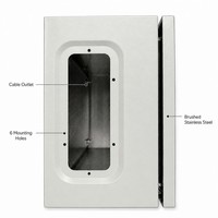 Armoire électrique murale à double verrouillage IP54 en acier avec rail DIN intégré et façade frontale
