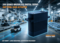 Servomoteur numérique sans balais Feetech 24V 650kg 360° °   Actionneur à engrenages en acier pour robot AGV, grande machinerie d'automatisation industrielle, articulation UAV