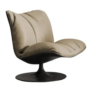 가죽 밝은 유리 섬유 강화 플라스틱 캐주얼 싱글 의자 가구 클럽 리셉션 룸 호텔 창조적 인 360-학위 r