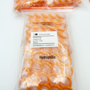 XZ Lab Supplies ไส้กรองไฮโดรฟิลิก PTFE สำหรับเข็มฉีดยา ขนาด 26 มม. 0.45 ไมครอน 100 ชิ้น อุปกรณ์กรองในห้องปฏิบัติการ - Product Image 1