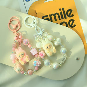 Famoso en Internet Little Red Riding Book Flocado Muñeca Llavero <span class=keywords><strong>de</strong></span> silicona Colgante Lindo Grano tridimensional Bolsa ciega Estudiante - Product Image 1