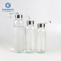 Botella de Agua de Vidrio Resistente al Desgaste de Alta Calidad, Botella de Agua de Vidrio de Múltiples Tamaños para Uso Diario, Envío Rápido