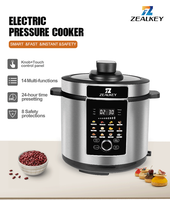 Autocuiseur électrique intelligent en acier inoxydable 5.1-6L fonctions 9-en-1 affichage LED pot intérieur antiadhésif pour le ménage