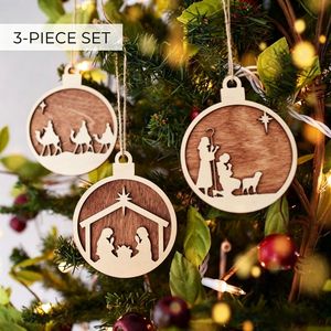 Décorations <span class=keywords><strong>de</strong></span> Noël en bois découpées au laser personnalisées, ornements d'<span class=keywords><strong>arbre</strong></span> <span class=keywords><strong>de</strong></span> Noël <span class=keywords><strong>avec</strong></span> nom personnalisé, décorations <span class=keywords><strong>de</strong></span> fête <span class=keywords><strong>de</strong></span> famille, fournitures pour fêtes <span class=keywords><strong>de</strong></span> fin d'année - Product Image 5