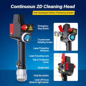 Nuove Macchine per Pulizia <span class=keywords><strong>Laser</strong></span> a Impulsi 200W, Macchina Industriale Portatile per Rimozione Ruggine - Product Image 3