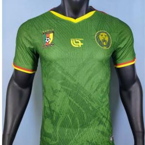 Maglia da Calcio della Nazionale del Camerun 25/26 Versione Giocatore/Tifoso Coppa d'Africa Cross Manica Corta Scollo a V 100% Poliestere - Product Image 4