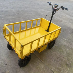 Chariot à plateau plat multifonctionnel électrique à haute capacité de charge, nouvelle technologie, vente en gros d'usine automatique, chariot à outils de jardin - Product Image 5