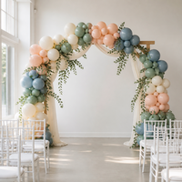 Ballons en latex satiné mat de 12 pouces, 100 pièces par sac, 2,8 g, couleur unie épaissie pour décoration d'arche de mariage et de fête d'anniversaire