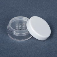 Ventes directes d'usine de matériaux d'emballage cosmétique de 10ml, boîte de poudre, crème pour le visage, boîte ronde en plastique, réutilisable