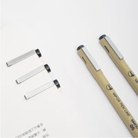 Stylo à dessin à pointe fine en plastique multi-tailles TY, modèle 5112-6, encre à séchage rapide, plusieurs couleurs pour artistes, illustration