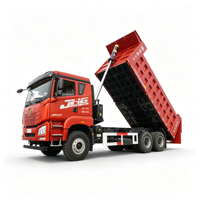 Высококачественный самосвал FAW JH6 с плоской кабиной, белый, 6x4, для тяжелых инженерных работ