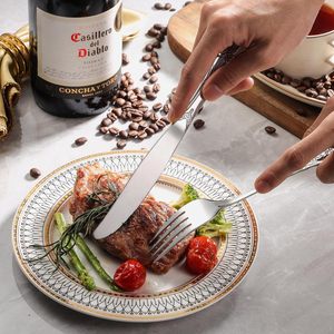 Retro Royal 5-Piece Premium Anti-Rust Cutlery Set Stainless Steel Silverware Including <strong>Fork</strong> Kitchen Utensils With Mirror Polish