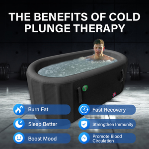 เครื่องทำความเย็นแบบพกพาสำหรับนักกีฬา ดีไซน์ใหม่ ใช้สำหรับการฟื้นฟูร่างกายด้วยการแช่น้ำเย็น พร้อมระบบโอโซน ใช้ระบบทำความเย็นด้วยน้ำ พร้อมตัวกรอง - Product Image 4